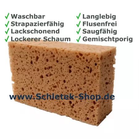 Autoschwamm eckig gemischtporig Autoschwamm eckig gemischtporig